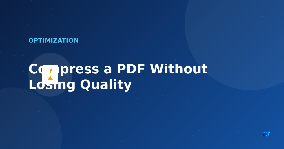 A PDF file shrinking in size during compression